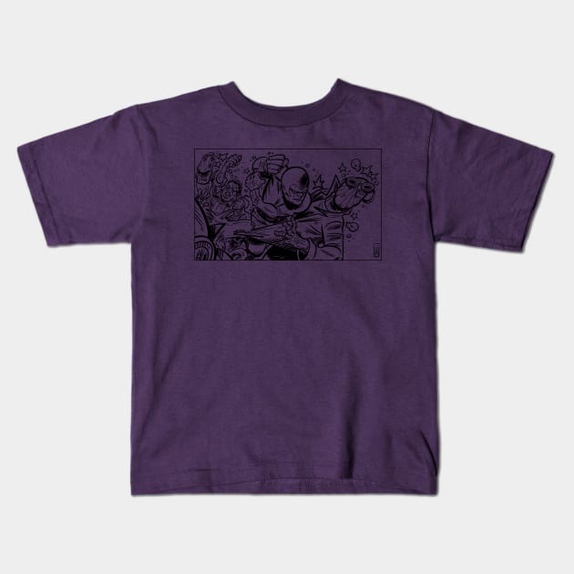 The Kid Punch!! Kids T-Shirt by Mason Comics